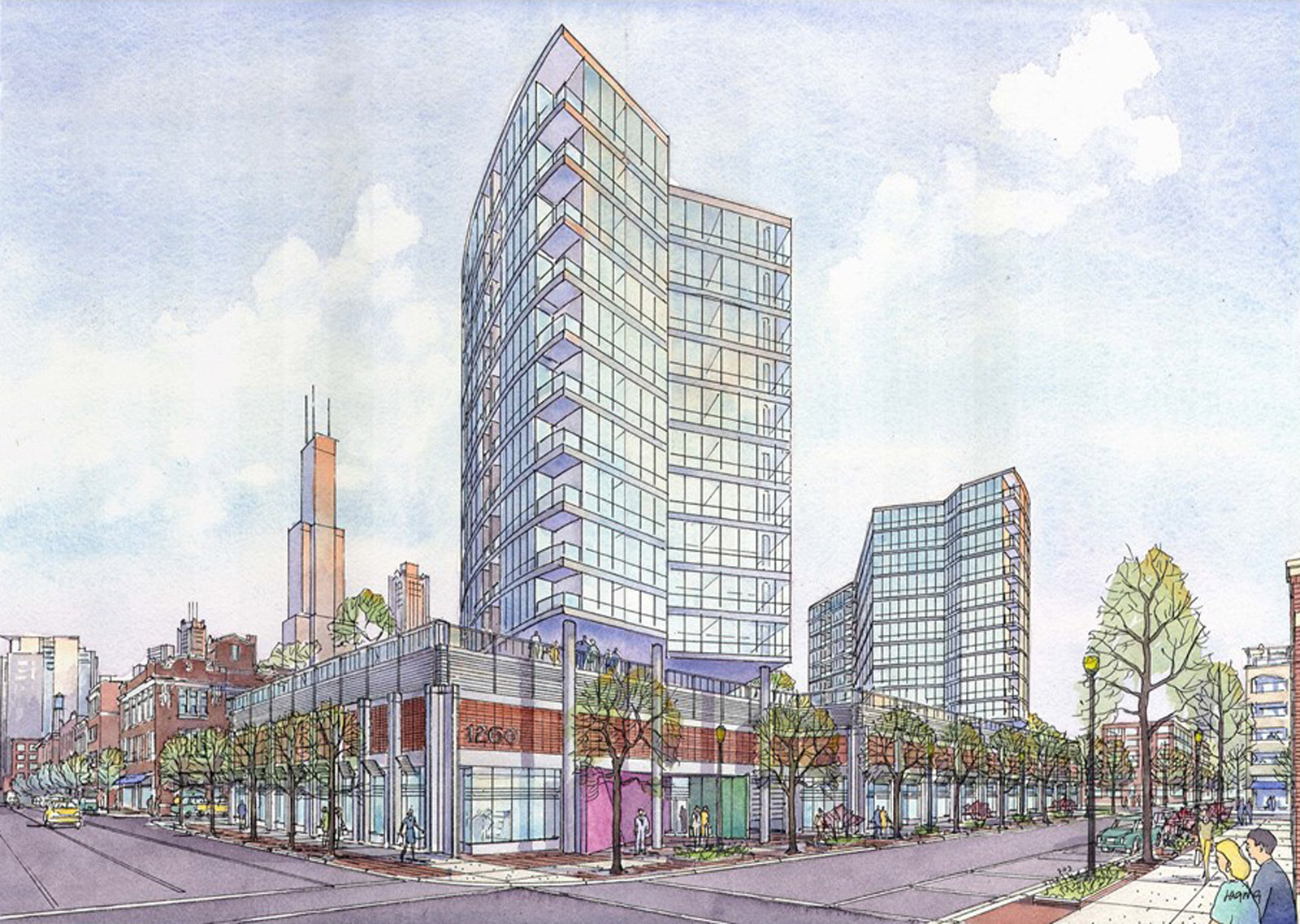 Building Proposal on Washington Ave. - Chicago, IL (Antunovich and Assoc., Chicago, IL)