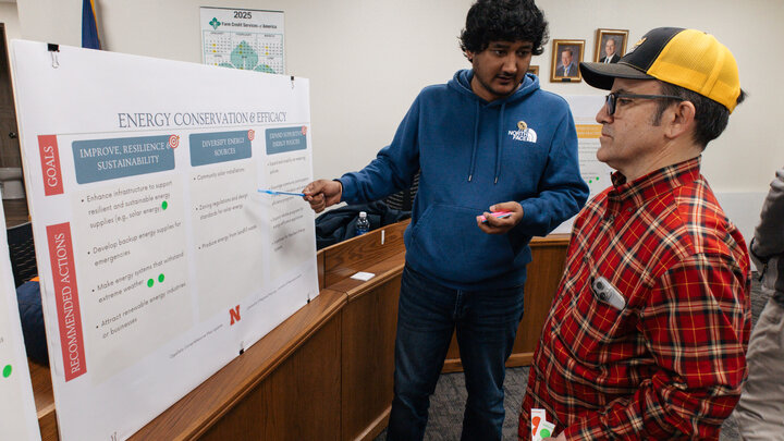 CRP students talk to Ogallala Residence