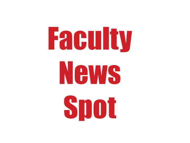 Faculty news