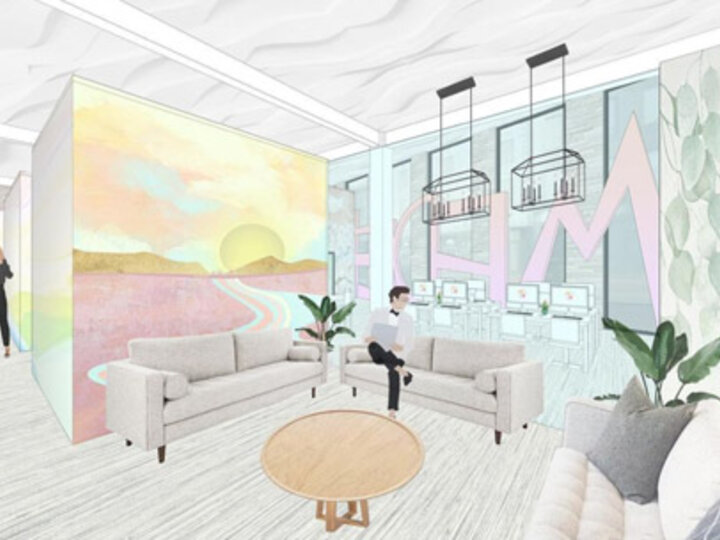 Illustration of interior design project