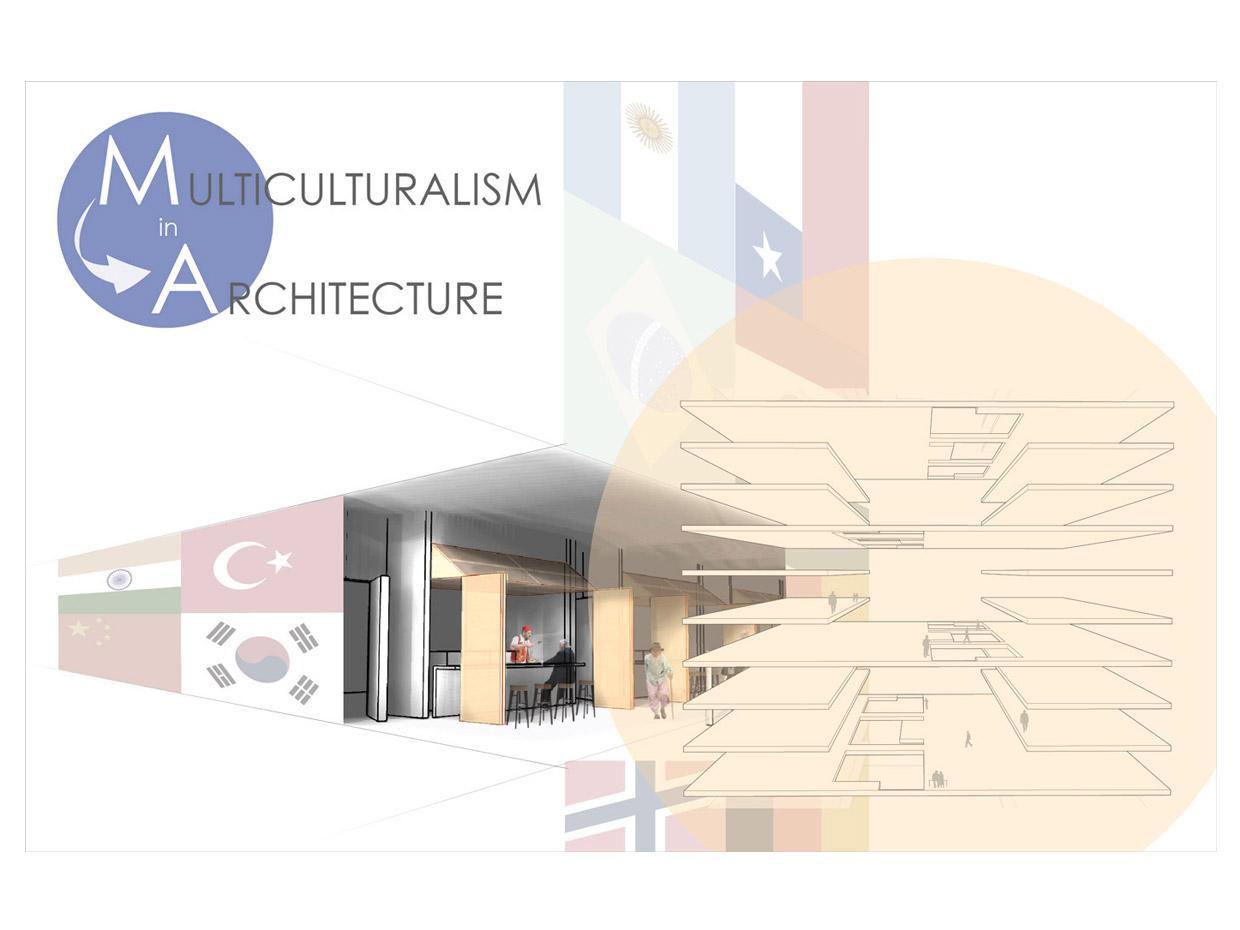 Multiculturalism in Architecture Illustration